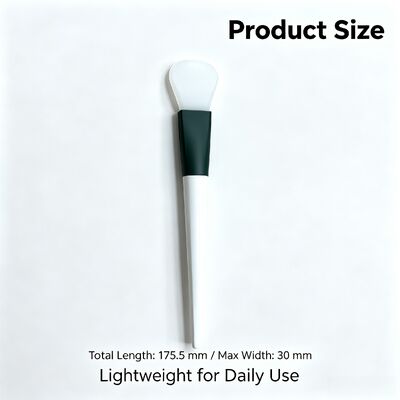 Silikon Spatula Maske fırçası, silikon başlı ve ABS kolu ile yumuşak yüz çamur maskesi uygulayıcısı, cilt bakımı uygulaması için