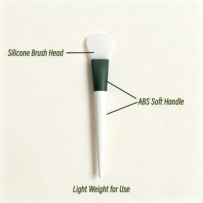 Silikon Spatula Maske fırçası, silikon başlı ve ABS kolu ile yumuşak yüz çamur maskesi uygulayıcısı, cilt bakımı uygulaması için