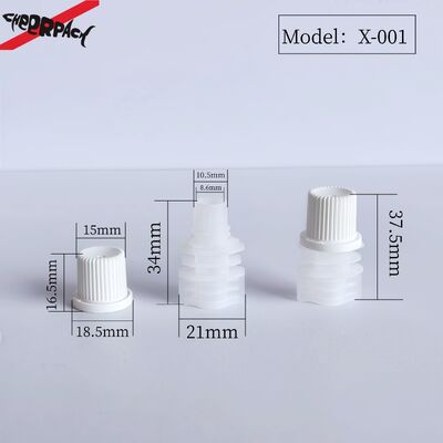 8.6mm İç Diyaslı PE Plastik vida Kapak taşınabilir ve dayanıklı kanat kapakları kanatlı torbalar için
