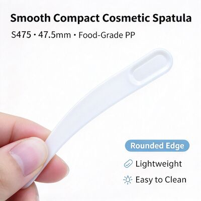S475 47.5mm Gıda Sınıfı PP Kozmetik Spatula | Beyaz Stokta Toptan | Yüz kremi çıkarmak ve uygulamak için, güzellik salonları ve kozmetik kavanoz aksesuarları için mükemmeldir. Toplu toptan satış mevcuttur.