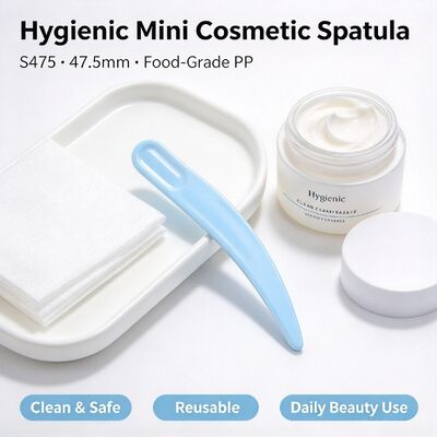 S475 47.5mm Gıda Sınıfı PP Kozmetik Spatula | Beyaz Stokta Toptan | Yüz kremi çıkarmak ve uygulamak için, güzellik salonları ve kozmetik kavanoz aksesuarları için mükemmeldir. Toplu toptan satış mevcuttur.