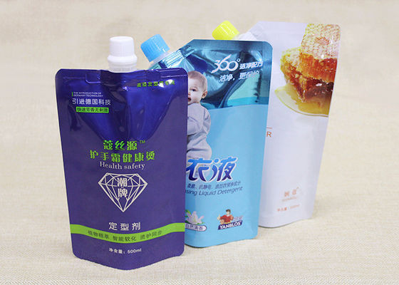 Çamaşır Deterjan İçin Kolu Plastik Doypack Sıvı Meme Borulu Çantaları özelleştirmek