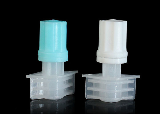 5mm Kalibreli Mavi Renk Plastik Borulu Cilt Bakımı Doypack Için Caps / Bebek Gıda Kılıfı Tops