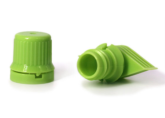 Yeşil Renk PE gıda Emzik Vidalı Kapaklı Alt Sızdırmazlık Uzunluğu 39.7mm