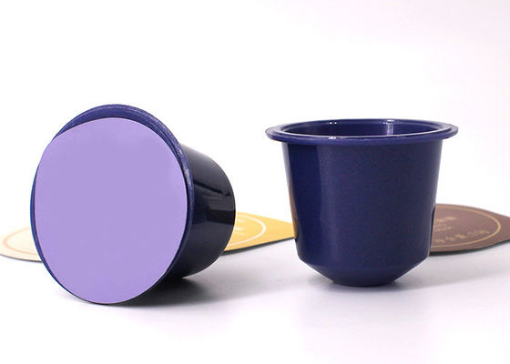 Yapışkanlı Alüminyum Folyo Kapaklı Boş PP BPA Serbest Hazır Kahve Kapsülleri