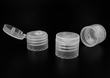 Şeffaf Flip Top Plastik Şişe Kapakları Korozyon Direnci / El Dezenfektanı Şişe Kapağı
