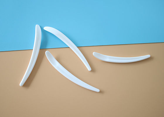 PP 64.8mm Yüz Kil Kremi Kozmetik Spatula Scoop Çiçek Tomurcuk şeklinde